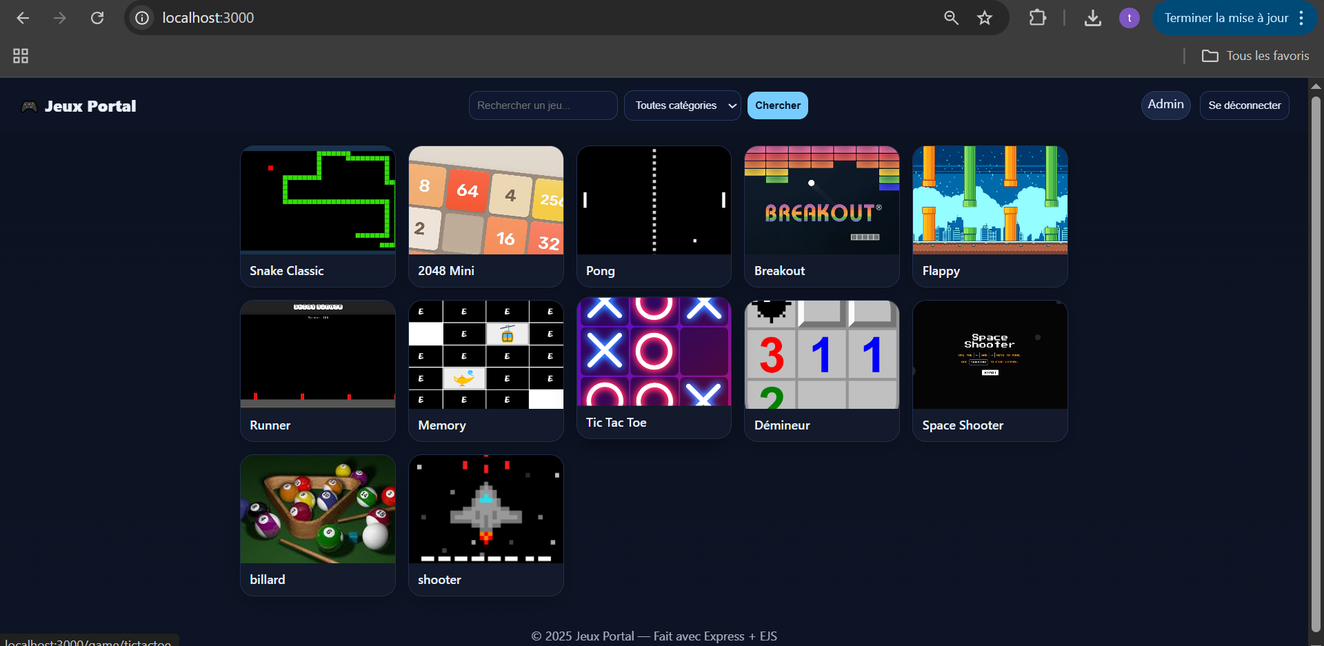 Projet Jeux capture J1